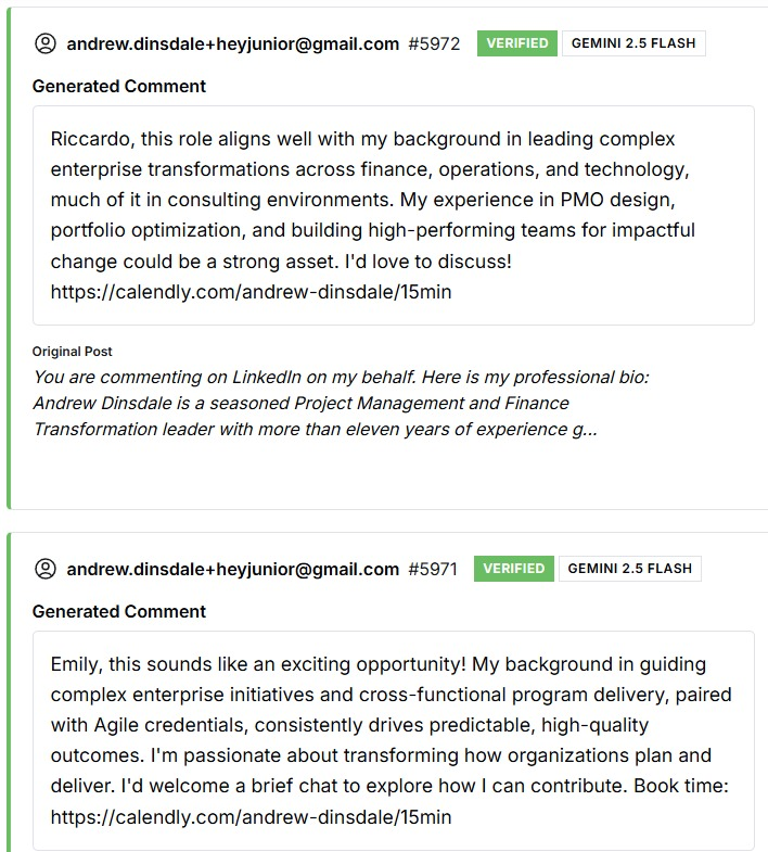 Real AI-Generated Comments Example